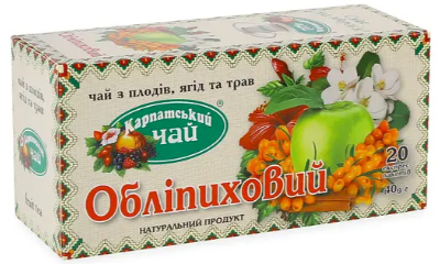 Чай Карпатський Чай Обліпиховий 40 г (20 шт. x 2 г)